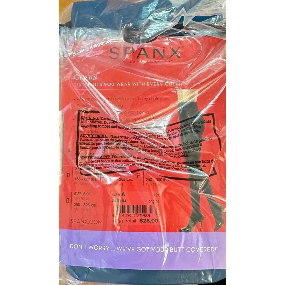 Spanx Tight-End Tights Women Size A ADBLU‎ Blue Bodyshaping Opaque 128 NEW